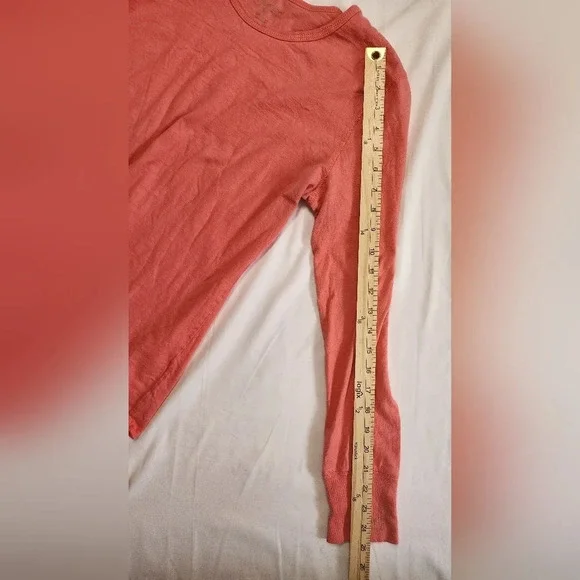 Peaches Womens Long Sleeve Stretchy Athleisure Top Large - Picture 5 of 10